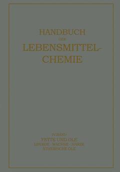 Cover of the book Fette und Öle