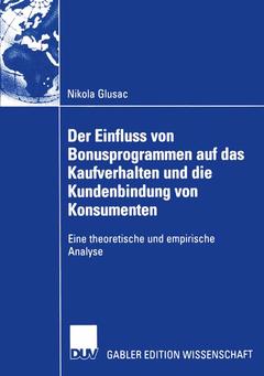 Cover of the book Der Einfluss von Bonusprogrammen auf das Kaufverhalten und die Kundenbindung von Konsumenten