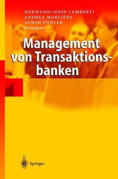 Couverture de l’ouvrage Management von Transaktionsbanken