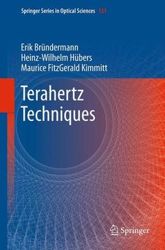 Couverture de l’ouvrage Terahertz Techniques