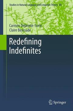 Couverture de l’ouvrage Redefining Indefinites