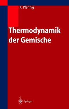 Couverture de l’ouvrage Thermodynamik der Gemische
