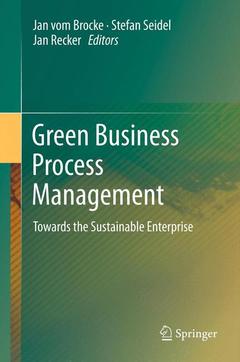 Cover of the book Green Business Process Management