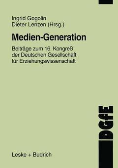 Couverture de l’ouvrage Medien-Generation