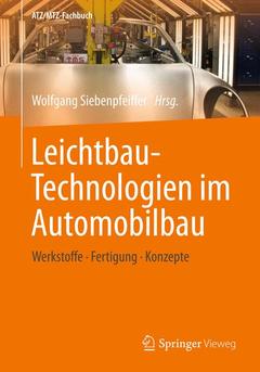 Couverture de l’ouvrage Leichtbau-Technologien im Automobilbau