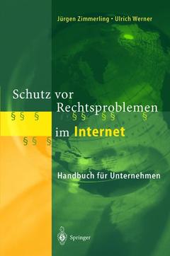 Couverture de l’ouvrage Schutz vor Rechtsproblemen im Internet