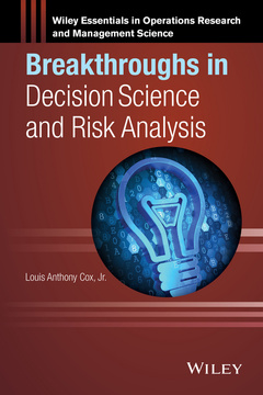 Couverture de l’ouvrage Breakthroughs in Decision Science and Risk Analysis