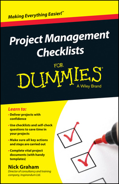 Couverture de l’ouvrage Project Management Checklists For Dummies