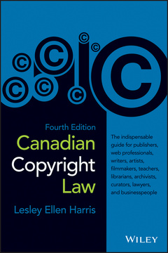 Couverture de l’ouvrage Canadian Copyright Law