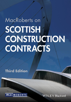 Couverture de l’ouvrage MacRoberts on Scottish Construction Contracts