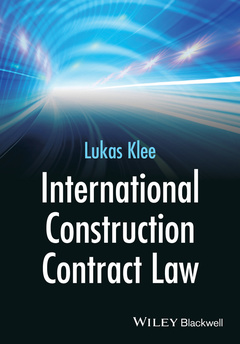 Couverture de l’ouvrage International Construction Contract Law