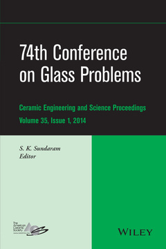 Couverture de l’ouvrage 74th Conference on Glass Problems, Volume 35, Issue 1