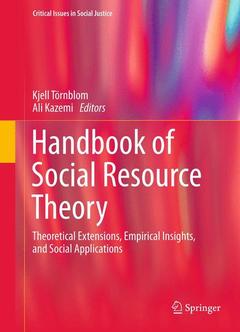 Couverture de l’ouvrage Handbook of Social Resource Theory