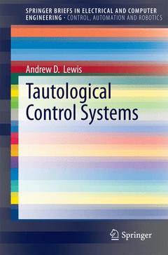 Couverture de l’ouvrage Tautological Control Systems