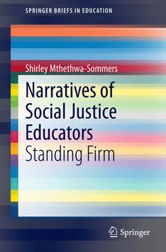 Couverture de l’ouvrage Narratives of Social Justice Educators