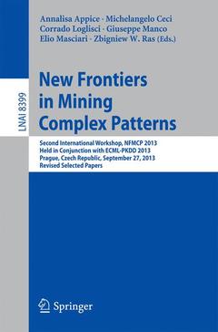 Cover of the book New Frontiers in Mining Complex Patterns