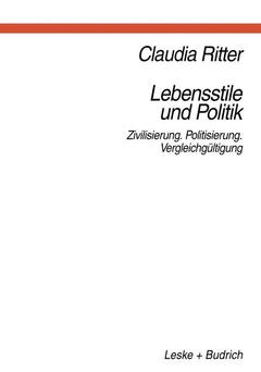 Couverture de l’ouvrage Lebensstile und Politik