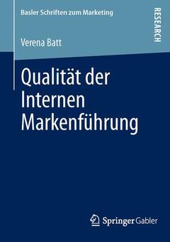 Cover of the book Qualität der Internen Markenführung