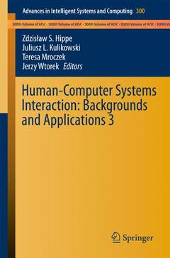 Couverture de l’ouvrage Human-Computer Systems Interaction: Backgrounds and Applications 3