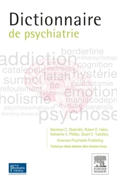 Couverture de l’ouvrage Dictionnaire de psychiatrie