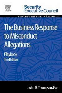 Cover of the book The Business Response to Misconduct Allegations