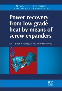 Couverture de l’ouvrage Power Recovery from Low Grade Heat by Means of Screw Expanders