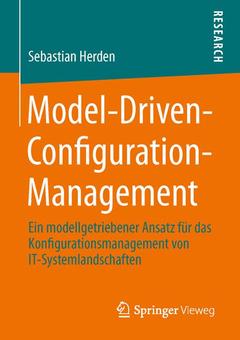 Couverture de l’ouvrage Model-Driven-Configuration-Management