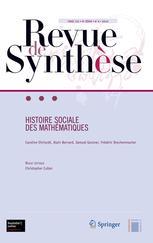 Cover of the book Histoire sociale des mathématiques