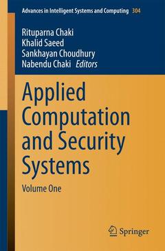 Couverture de l’ouvrage Applied Computation and Security Systems