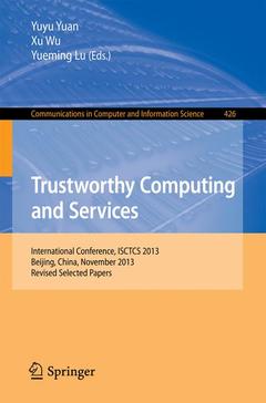 Cover of the book Trustworthy Computing and Services