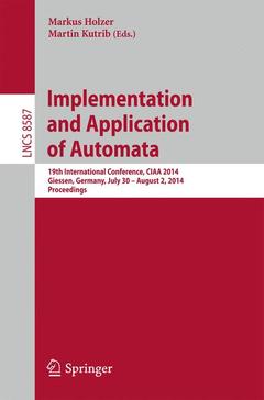 Couverture de l’ouvrage Implementation and Application of Automata