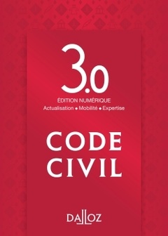Couverture de l’ouvrage Code civil version 3.0