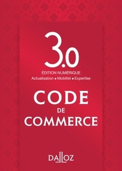 Couverture de l’ouvrage Code commerce. Version 3.0