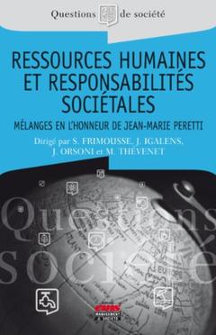 Cover of the book Ressources humaines et responsabilités sociétales