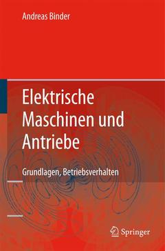 Couverture de l’ouvrage Elektrische Maschinen und Antriebe