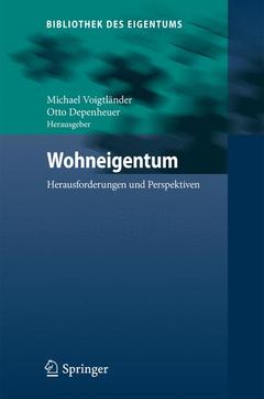 Couverture de l’ouvrage Wohneigentum