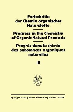 Couverture de l’ouvrage Fortschritte der Chemie Organischer Naturstoffe