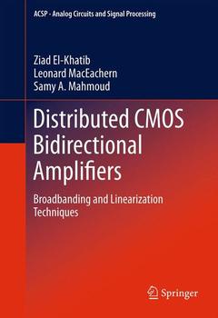 Couverture de l’ouvrage Distributed CMOS Bidirectional Amplifiers