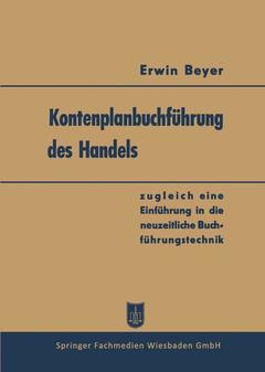 Couverture de l’ouvrage Kontenplanbuchführung des Handels