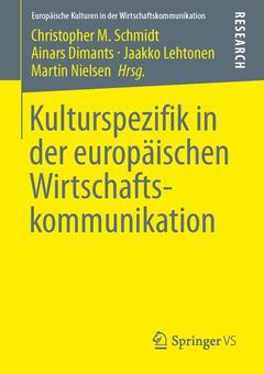 Couverture de l’ouvrage Kulturspezifik in der europäischen Wirtschaftskommunikation