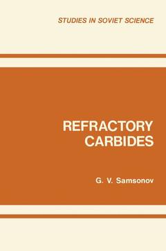 Couverture de l’ouvrage Refractory Carbides