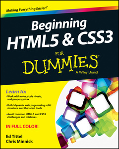 Couverture de l’ouvrage Beginning HTML5 and CSS3 For Dummies
