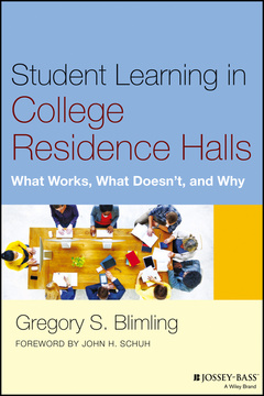Couverture de l’ouvrage Student Learning in College Residence Halls
