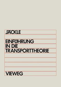 Cover of the book Einführung in die Transporttheorie