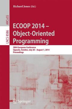Couverture de l’ouvrage ECOOP 2014 -- Object-Oriented Programming