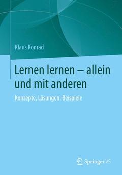 Cover of the book Lernen lernen – allein und mit anderen