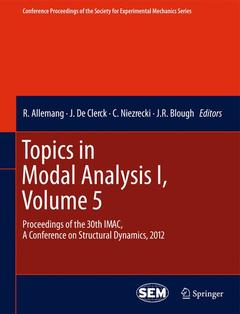 Couverture de l’ouvrage Topics in Modal Analysis I, Volume 5
