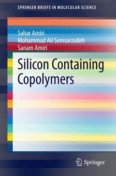 Couverture de l’ouvrage Silicon Containing Copolymers