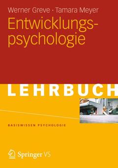 Couverture de l’ouvrage Entwicklungspsychologie