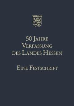 Couverture de l’ouvrage 50 Jahre Verfassung des Landes Hessen